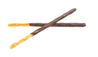 çikolata üzerinde izole beyaz arka plan sopa