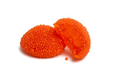 beyaz zemin üzerinde izole meyve şekeri