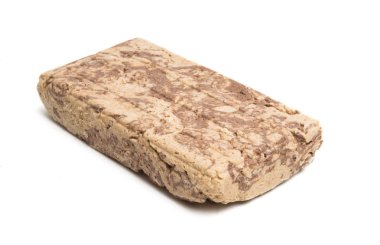 Halva beyaz arkaplanda izole edildi