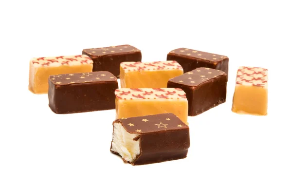 Candy Med Souffle Isolerad Vit Bakgrund — Stockfoto