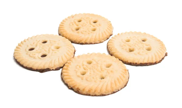Масло Печиво Ізольоване Білому Фоні — стокове фото