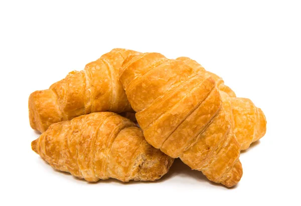 Fehér Alapon Izolált Croissant — Stock Fotó