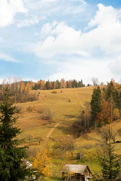 Krásná Podzimní Krajina Horách — Stock fotografie