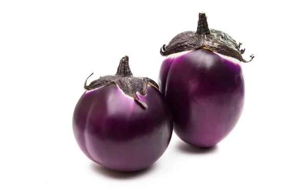 Aubergine Isoliert Auf Weißem Hintergrund — Stockfoto