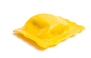 Beyaz arka plan üzerinde izole kare Mantı