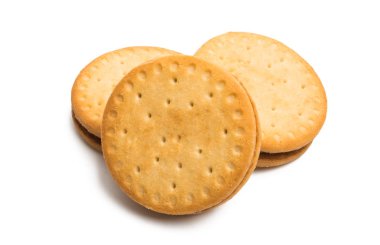 beyaz zemin üzerine çikolata ile Çift Kişilik bisküvi