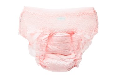 Beyaz bir arka plan üzerinde izole çocuk bezi