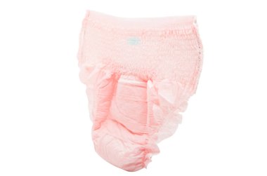 Beyaz bir arka plan üzerinde izole çocuk bezi