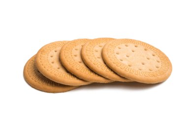 Beyaz arka plan üzerinde izole bisküvi