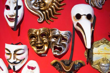 Venedik maskeli balo maskeli mağaza