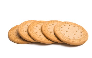 Beyaz arka plan üzerinde izole bisküvi