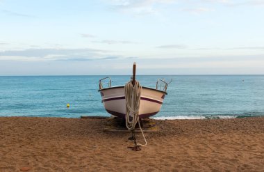 İspanyolca kıyısında günbatımı