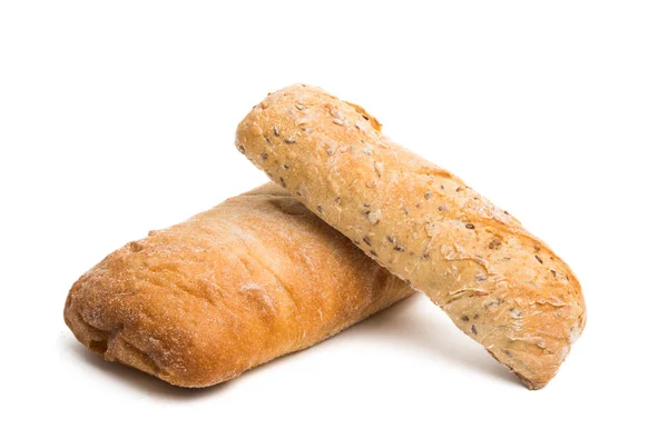 Ciabatta Aislada Sobre Fondo Blanco — Foto de Stock