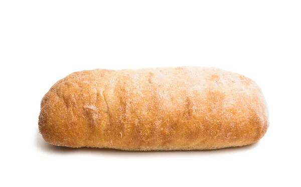 Ciabatta Isolata Sfondo Bianco — Foto Stock