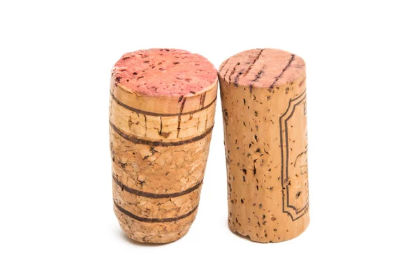 Wine Corks Isolated White Background — Stock Photo, Image