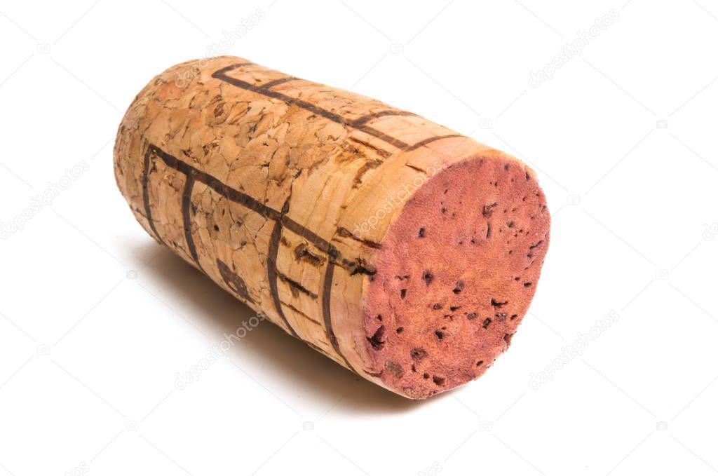 wine corks isolated on white background