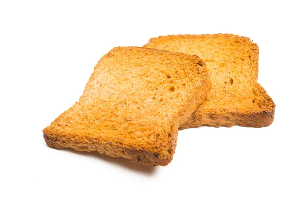 Toast Izolowany Białym Tle — Zdjęcie stockowe