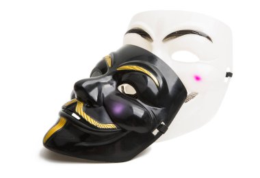 isimsiz maske beyaz arkaplanda izole