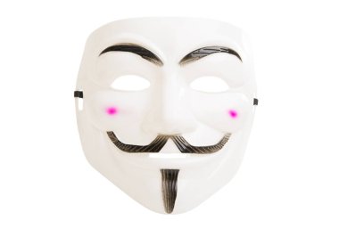 isimsiz maske beyaz arkaplanda izole