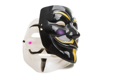 isimsiz maske beyaz arkaplanda izole