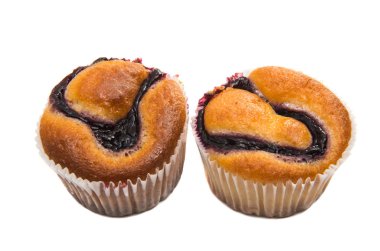 Beyaz arka plan üzerinde izole kek