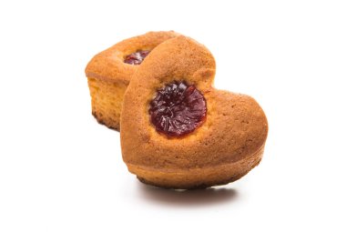 Beyaz arka plan üzerinde izole kek