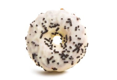 beyaz beyaz arka plan üzerinde izole çörek krema