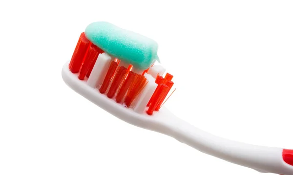 Зубна Щітка Ізольована Білому Тлі — стокове фото