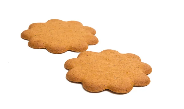 Pepparkakor Cookie Isolerad Vit Bakgrund — Stockfoto