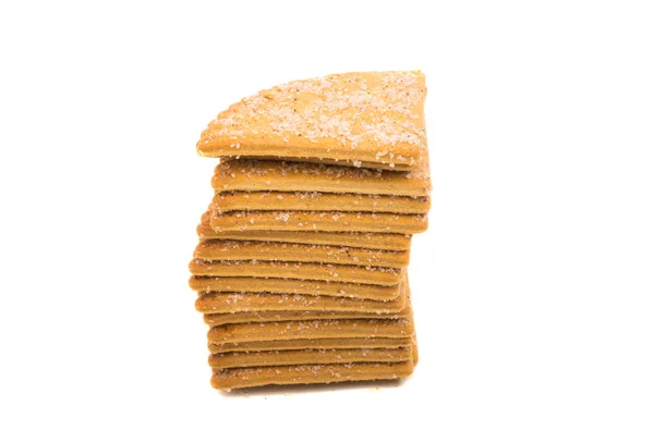 白い背景に分離されたシナモン クッキー — ストック写真