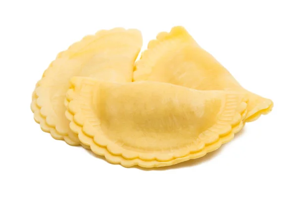 Ravioli Isolati Fondo Bianco — Foto Stock