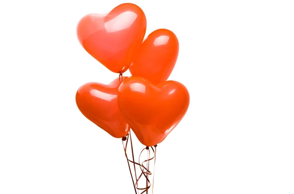 Heart Balloons Isolated White Background — Stock Photo, Image