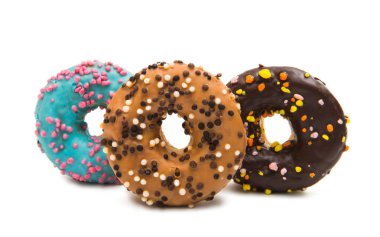 Beyaz arka plan üzerinde izole sır çörek