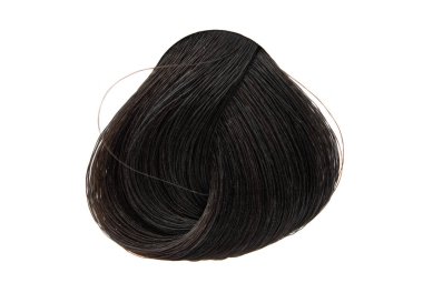 saç üzerinde izole beyaz arka plan bukleler