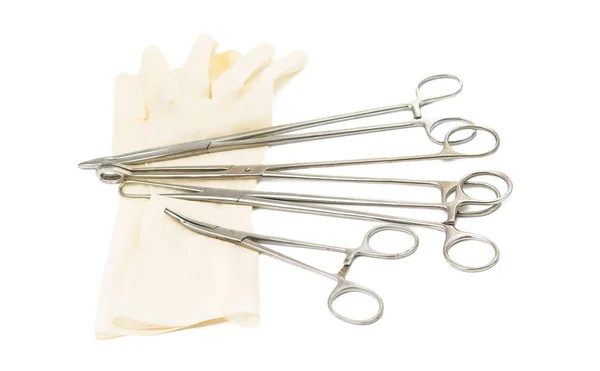 Kirurgiskt Instrument Isolerad Vit Bakgrund — Stockfoto