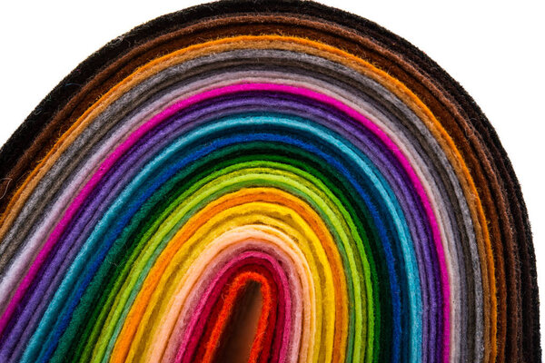 красочные ткани чувствовал себя изолированным на белом фоне
