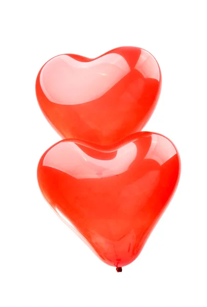 Beyaz Arka Plan Üzerinde Izole Kalp Balonlar — Stok fotoğraf