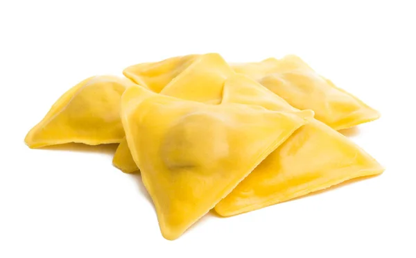 Ravioli Mit Pilzen Isoliert Auf Weißem Hintergrund — Stockfoto