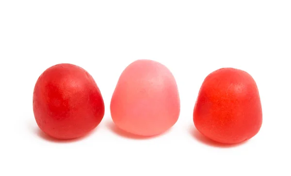 Fruchtgelatine Bonbons Isoliert Auf Weißem Hintergrund — Stockfoto