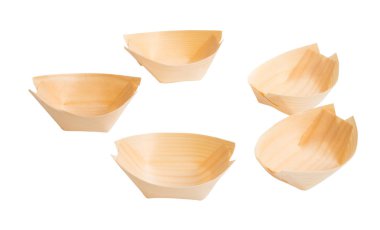 ahşap sepet beyaz arka plan üzerinde izole