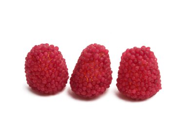 jöle şekerleri beyaz arkaplanda izole