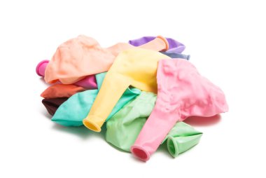 Balon Macaron renk beyaz arka plan üzerinde izole