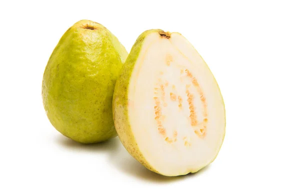 Guava Απομονωμένη Λευκό Φόντο — Φωτογραφία Αρχείου