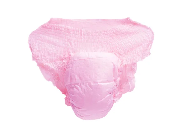 Pink Diaper Isolated White Background — Stock Photo, Image