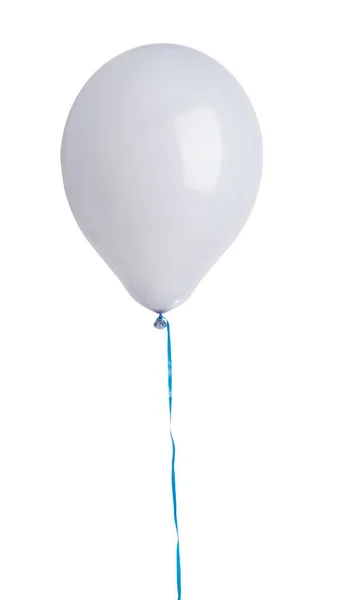 Balões Coloridos Pastel Isolado Fundo Branco — Fotografia de Stock