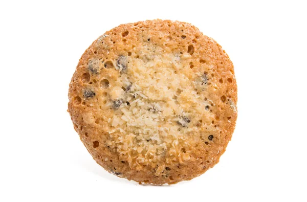 Cookies Coco Isolados Sobre Fundo Branco — Fotografia de Stock