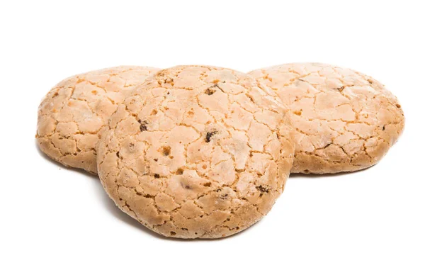 Cookies Coco Isolados Sobre Fundo Branco — Fotografia de Stock
