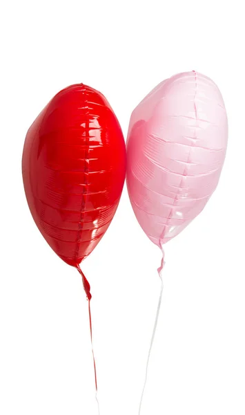 Balónky Srdce Izolovaných Bílém Pozadí — Stock fotografie