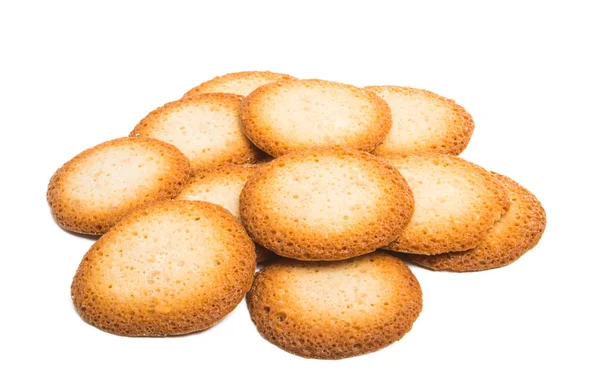 Kokosové Sušenky Izolovaných Bílém Pozadí — Stock fotografie