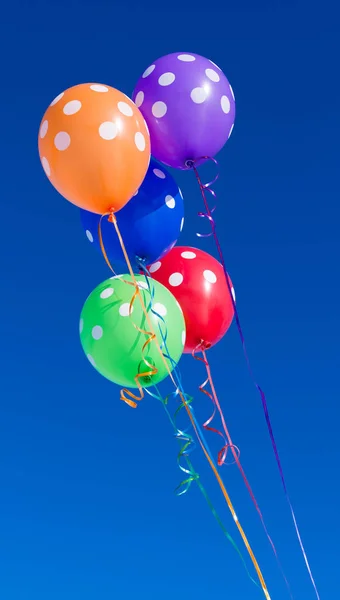 Balões Contra Céu Azul — Fotografia de Stock
